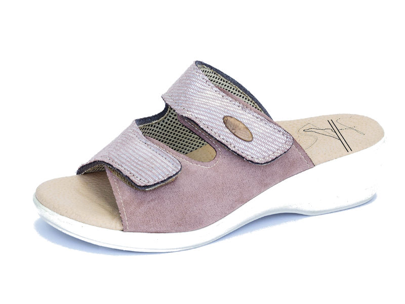 Γυναικεία ανατομική δερμάτινη παντόφλα SaveYourFeet 6000