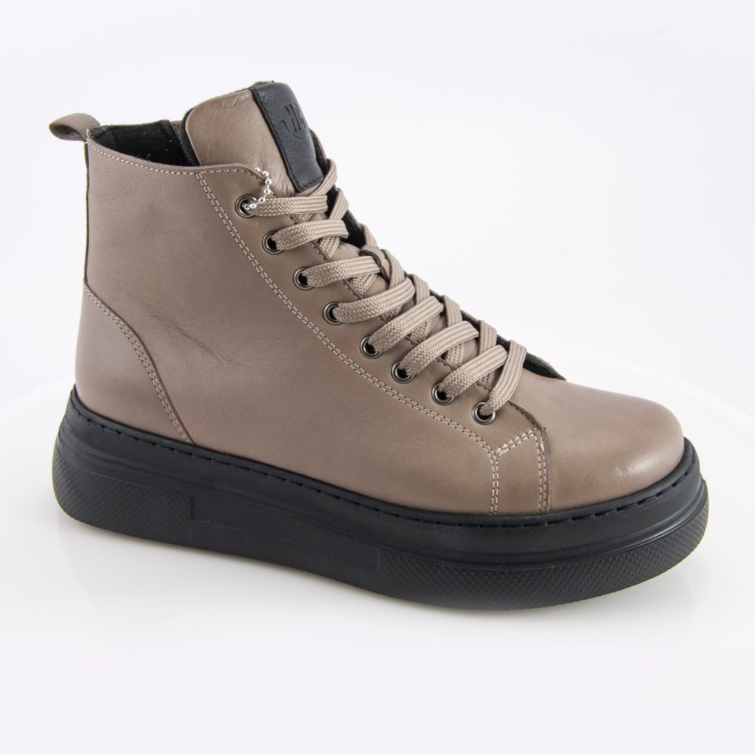 Γυναικείο ανατομικό δερμάτινο μποτάκι Safe Step PH4942