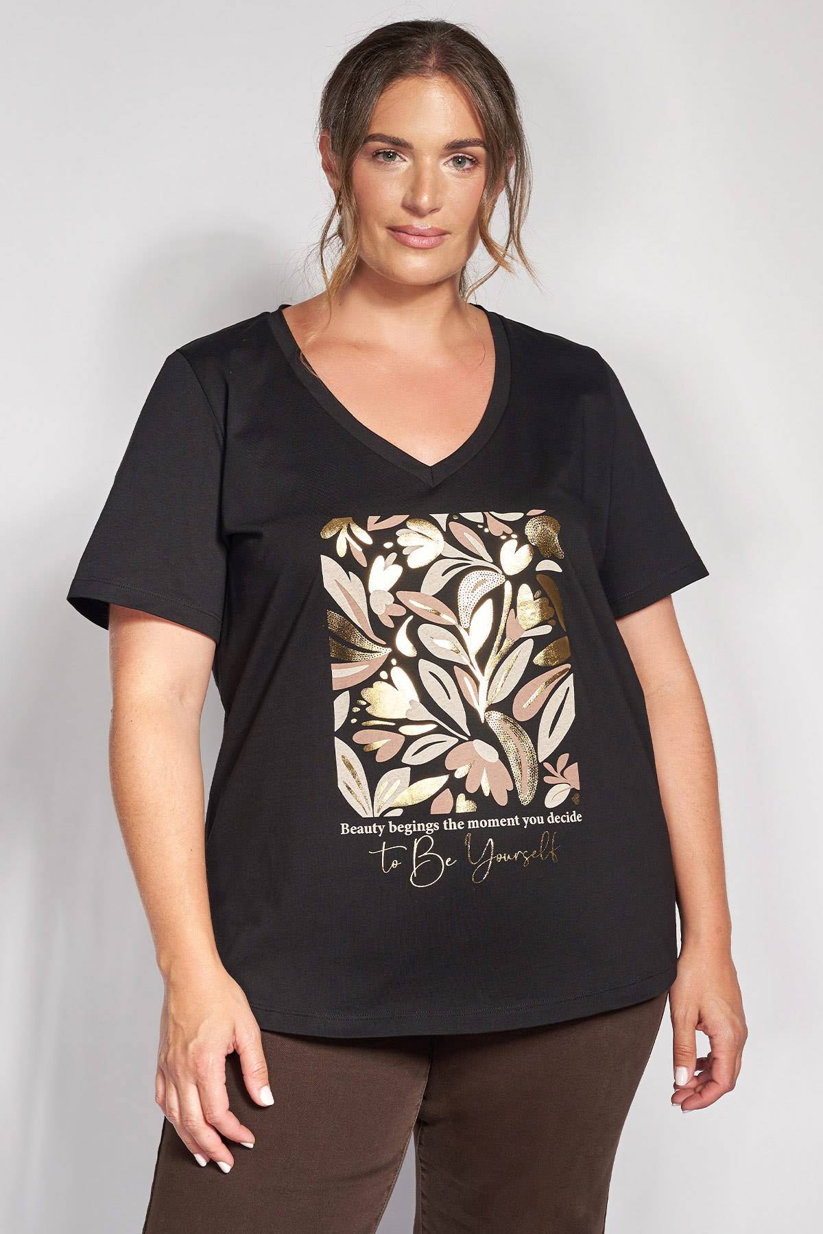 T-shirt βαμβακερό με στάμπα