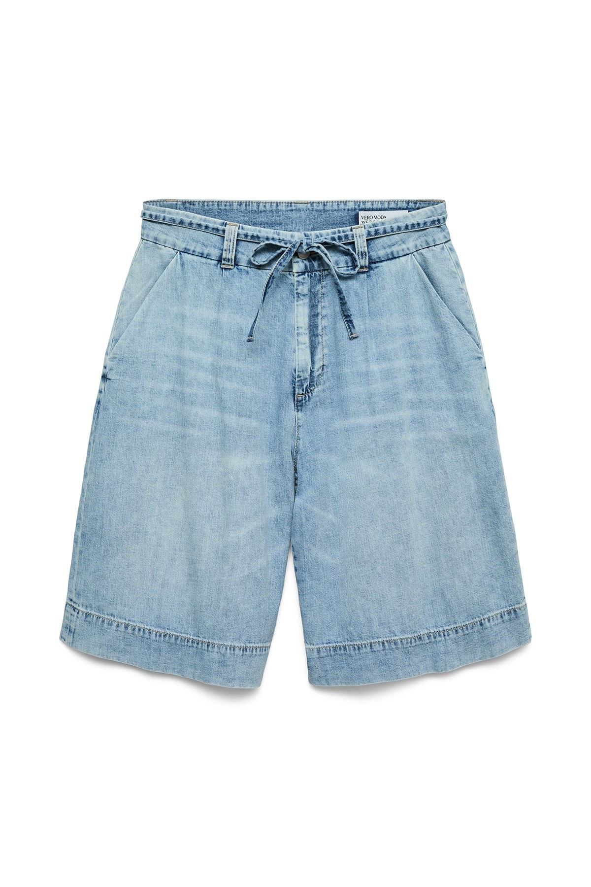 Ψηλόμεσo Τζιν Σορτς με Ζώνη VERO MODA