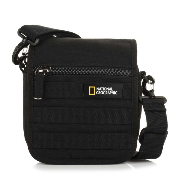 Τσαντάκι Χιαστί National Geographic Milestone Utility Bag with Flap N24202.06 Black