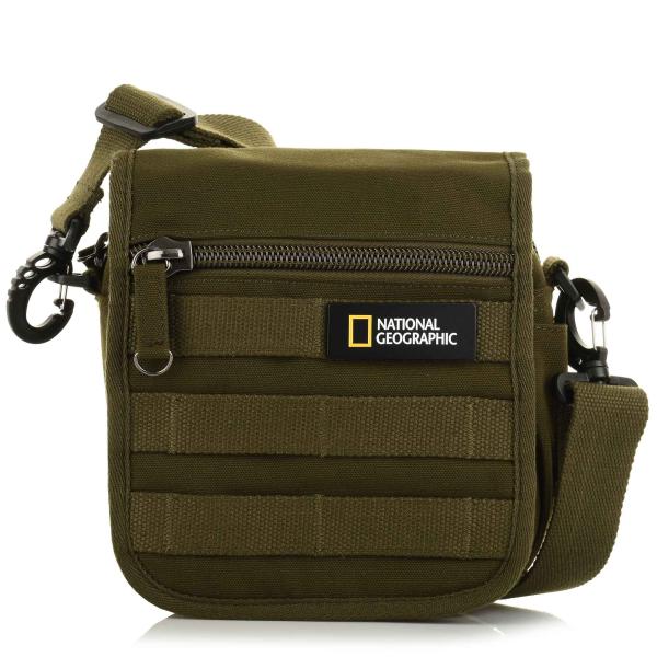 Τσαντάκι Χιαστί National Geographic Milestone Utility Bag with Flap N24202.11 Khaki