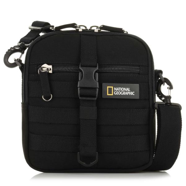 Τσαντάκι Χιαστί National Geographic Milestone Utility Bag N24203.06 Black