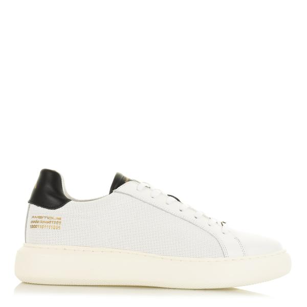 Δερμάτινα Sneakers Ambitious 10634A White/Black