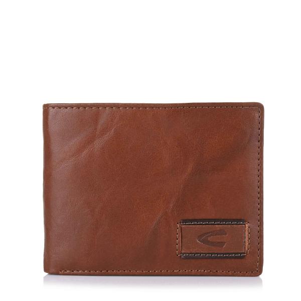 Δερμάτινο Πορτοφόλι με Flap Camel Active Panama 250 704 22 Cognac