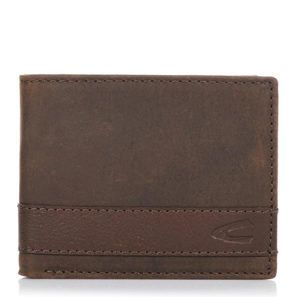 Δερμάτινο Πορτοφόλι Μικρό με Flap Camel Active Thaipeh 274 703 29 Brown