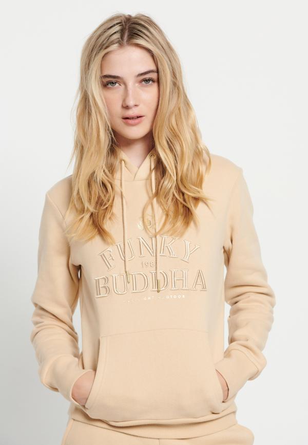 Φούτερ με κουκούλα και κέντημα