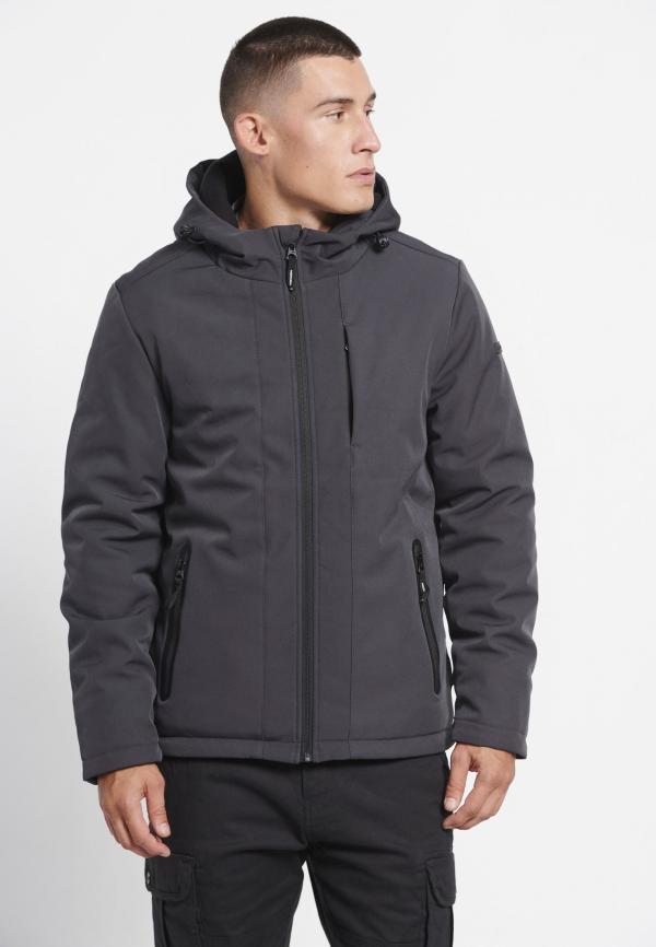 Softshell μπουφάν με ελαφριά επένδυση και κουκούλα