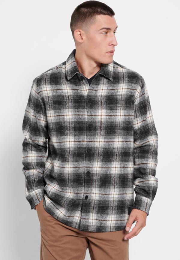 Oversized καρό overshirt πουκάμισο