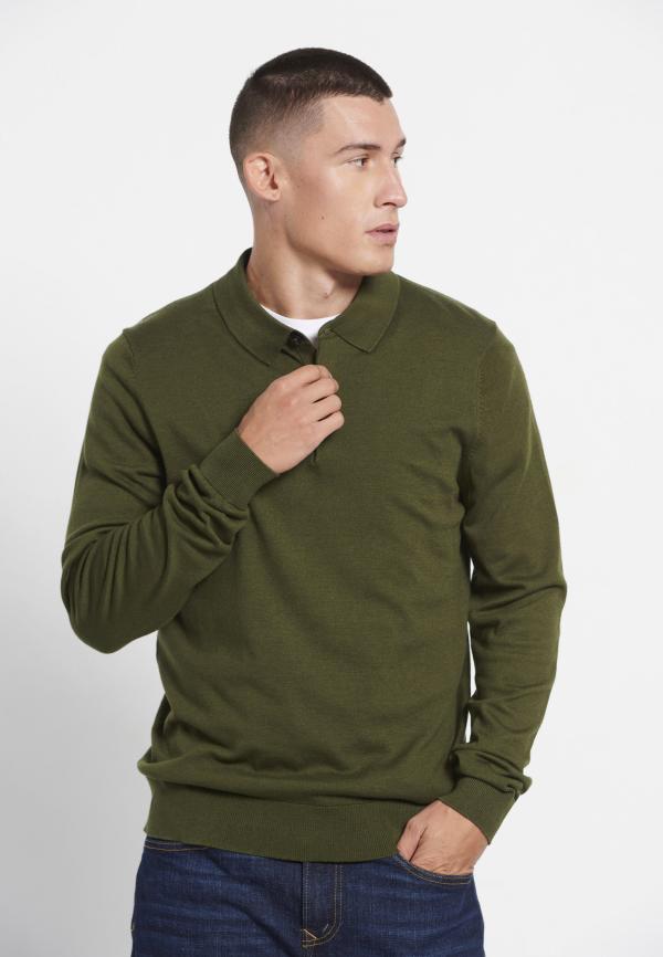 Ανδρική πλεκτή μπλούζα πόλο