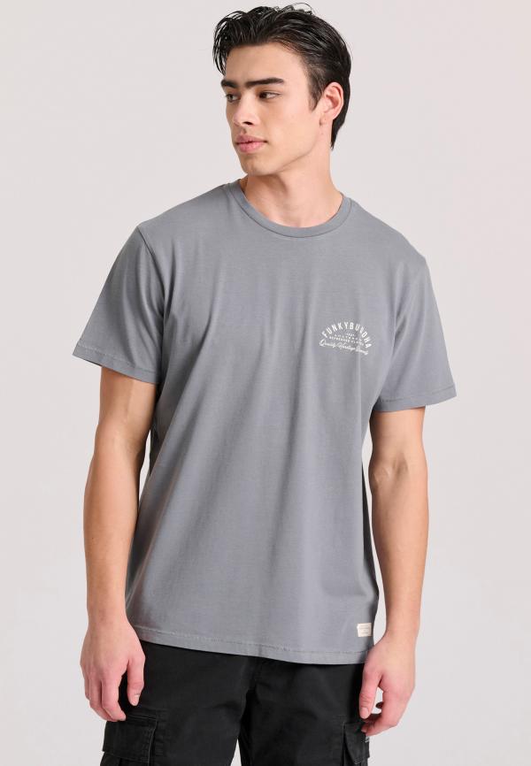 T-shirt με retro τύπωμα στο στήθος