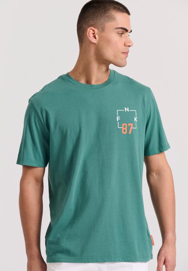 Relaxed fit t-shirt με text artwork τύπωμα στην πλάτη