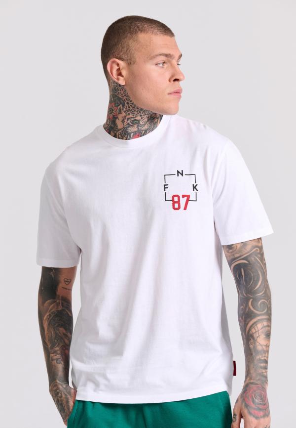 Relaxed fit t-shirt με text artwork τύπωμα στην πλάτη