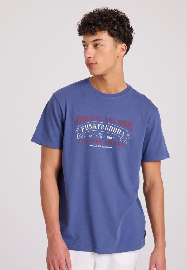 T-shirt με vintage text artwork τύπωμα