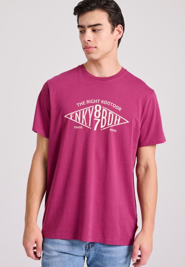 T-shirt με branded text artwork τύπωμα