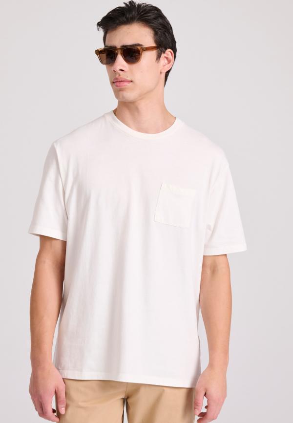 Relaxed fit t-shirt με τσέπη στο στήθος