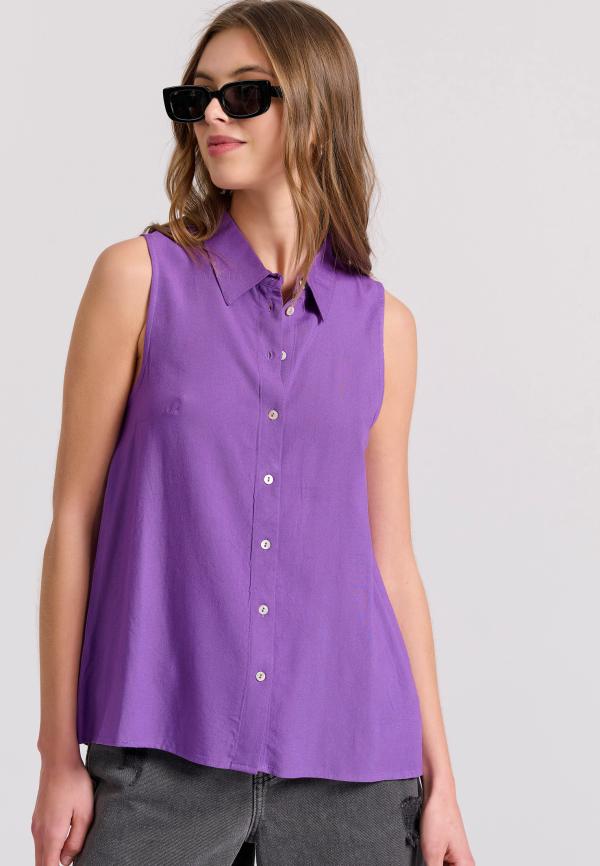 Αμάνικο πουκάμισο από βισκόζη - The essentials