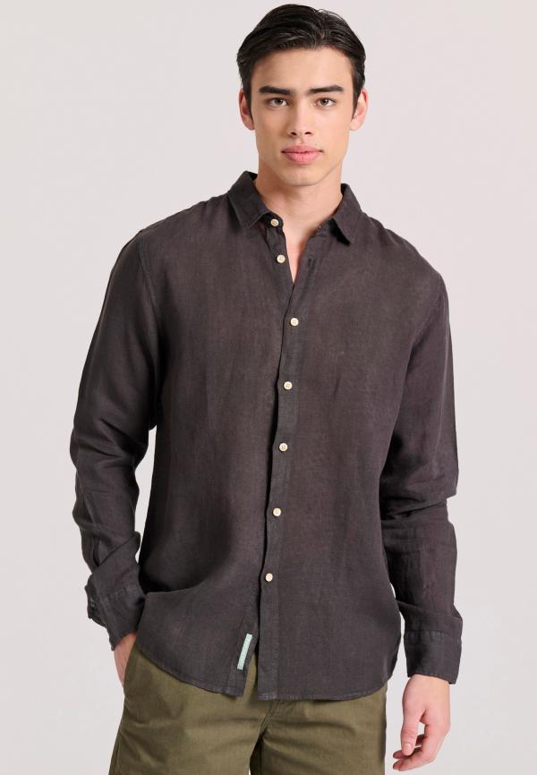 Garment dyed λινό πουκάμισο - The essentials