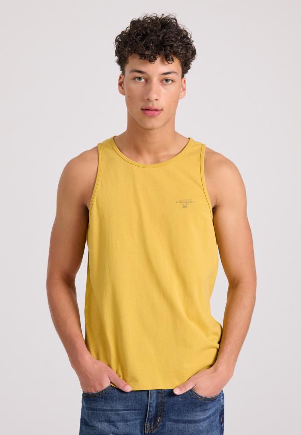 Ανδρικό tank top με logo στο στήθος