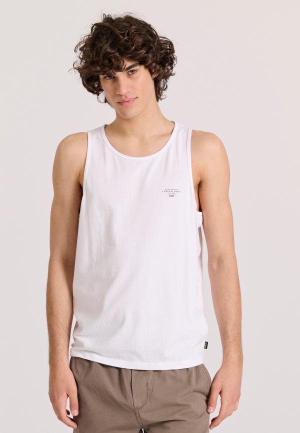 Ανδρικό tank top με logo στο στήθος