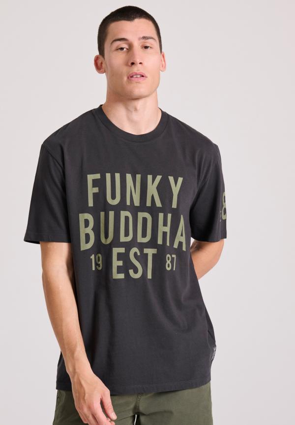 Relaxed fit t-shirt με Funky Buddha τύπωμα