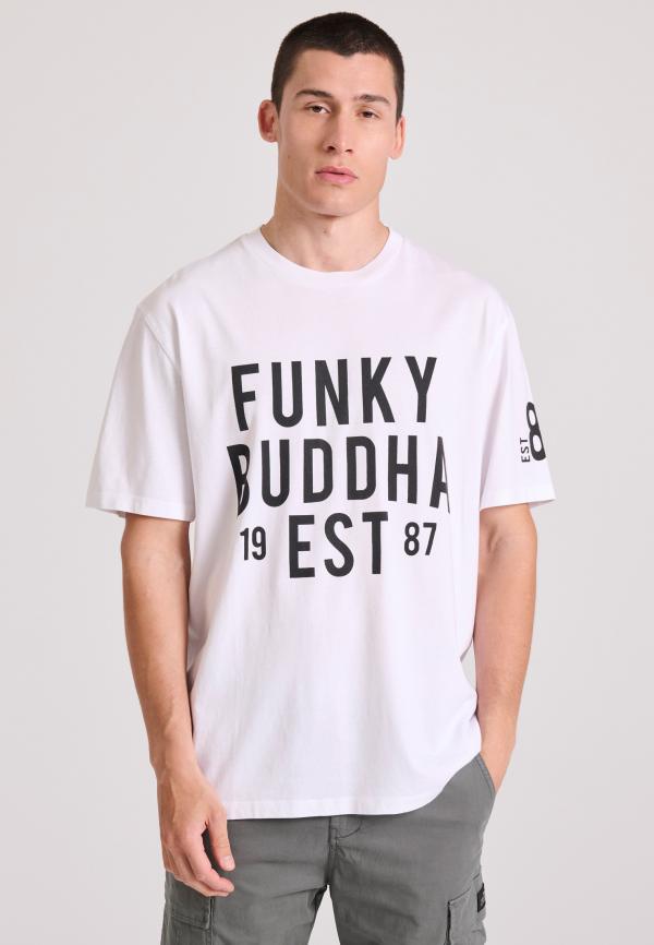 Relaxed fit t-shirt με Funky Buddha τύπωμα