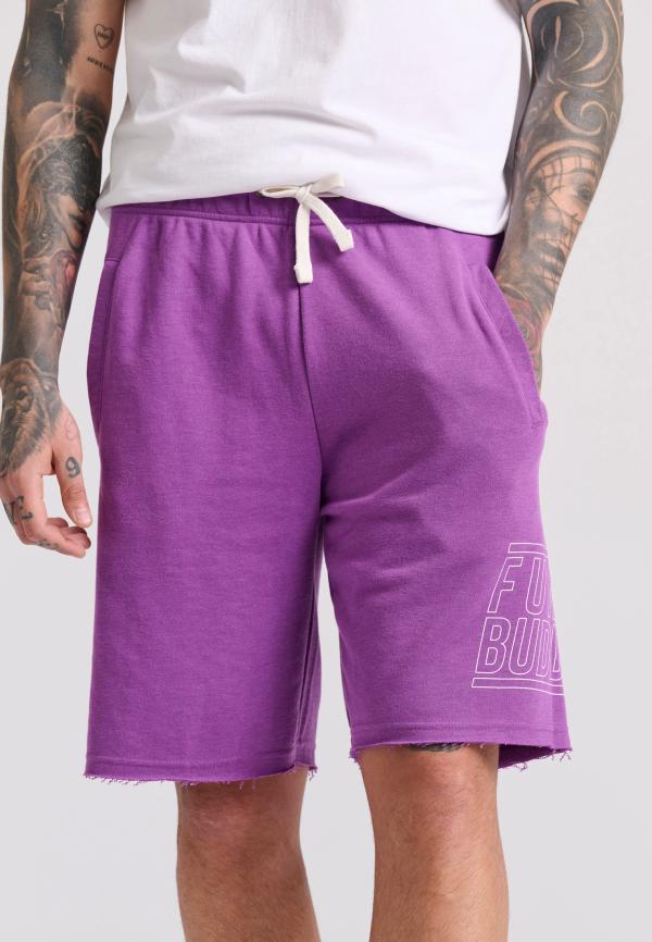 Wide leg fit αθλητική βερμούδα με Funky Buddha τύπωμα