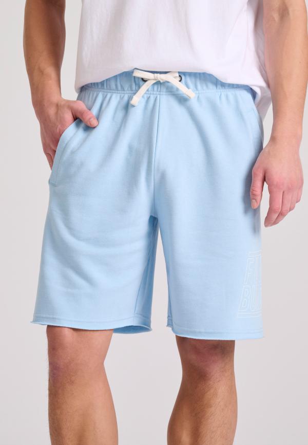 Wide leg fit αθλητική βερμούδα με Funky Buddha τύπωμα