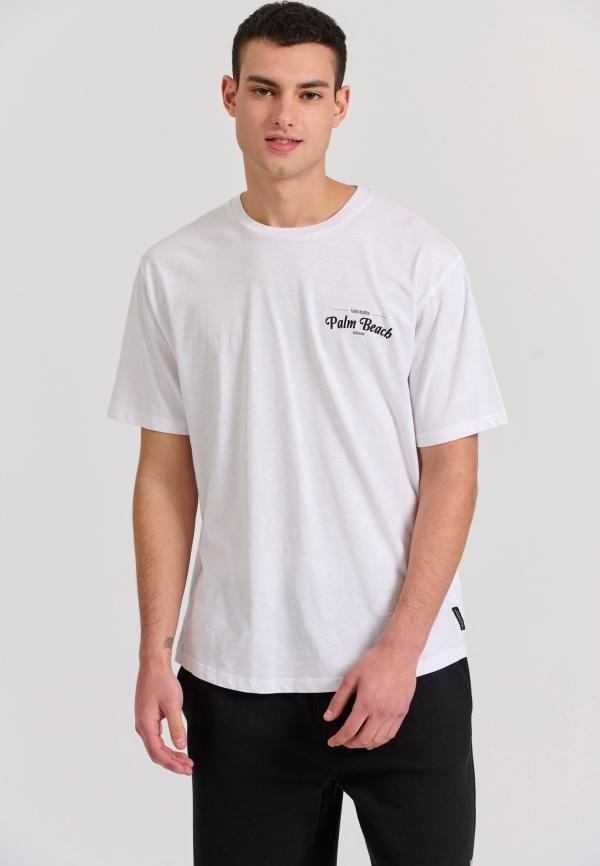 Relaxed fit με tropical print στην πλάτη