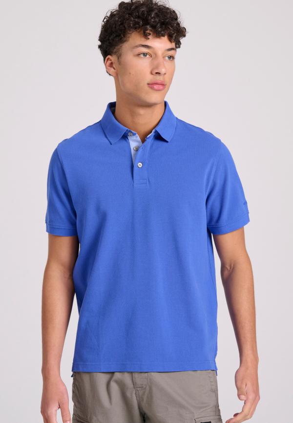 Μπλούζα πόλο με κέντημα στο μανίκι