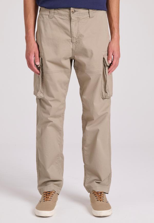 Loose tapered fit cargo παντελόνι σε ζακάρ ύφανση