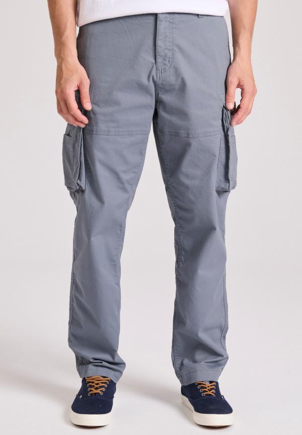 Loose tapered fit cargo παντελόνι σε ζακάρ ύφανση