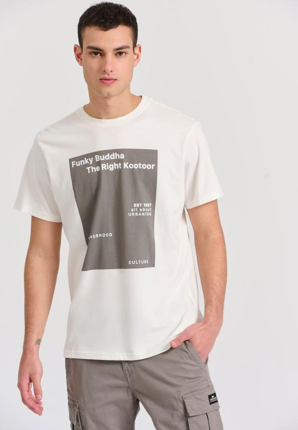 T-shirt με minimal branded τύπωμα