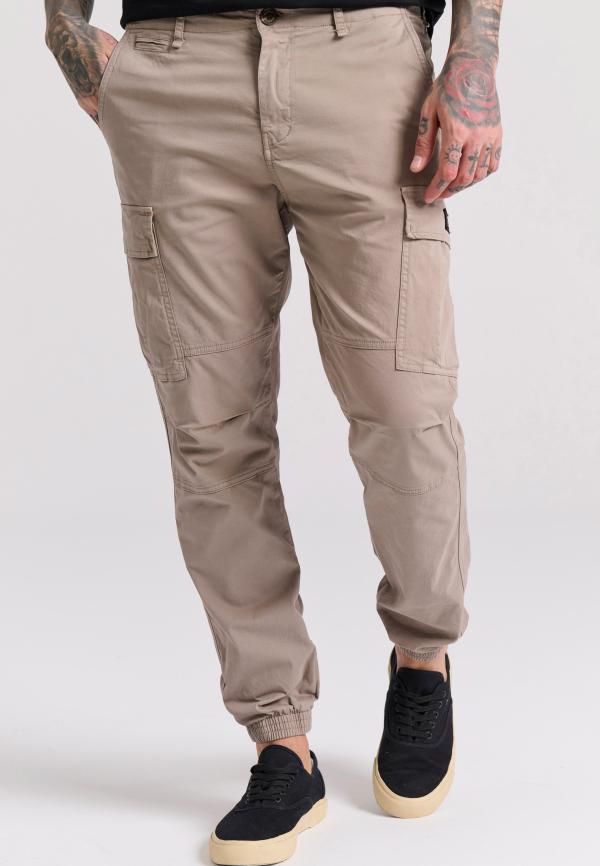Garment dyed cargo παντελόνι
