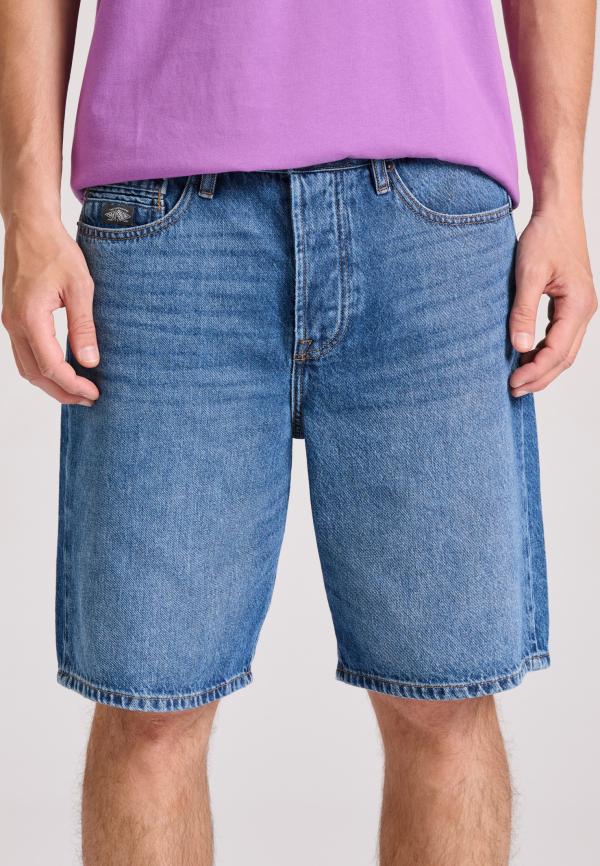 Comfort fit ανδρική τζιν βερμούδα