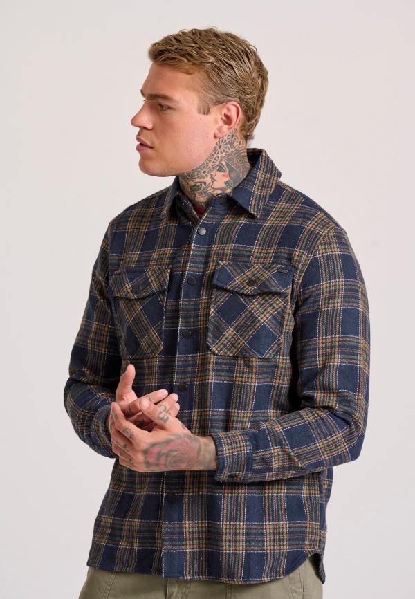 Overshirt flannel καρό πουκάμισο με τσέπες