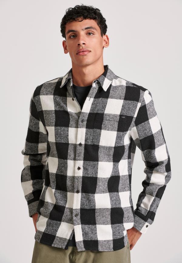 Flannel καρό πουκάμισο με τσέπη στο στήθος