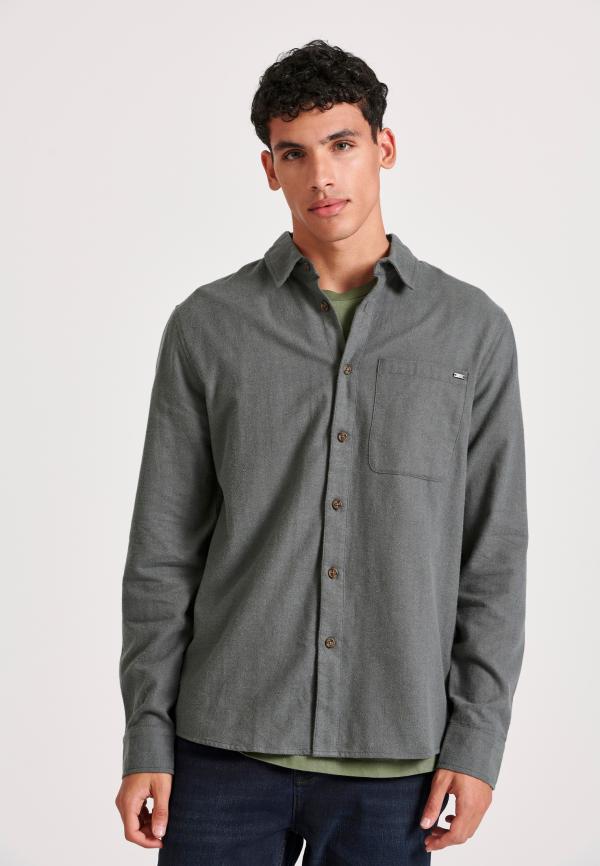 Relaxed fit flannel πουκάμισο με pattern