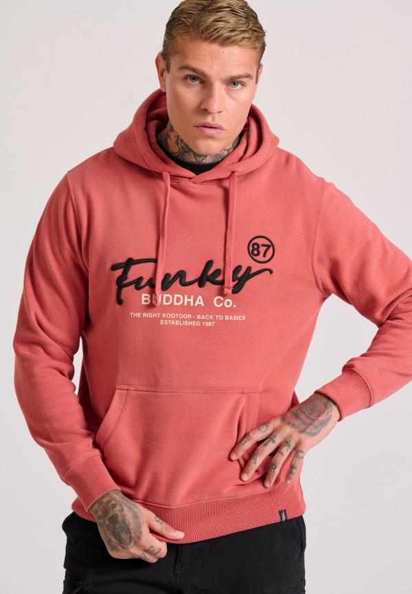 Relaxed fit φούτερ με κέντημα στο στήθος