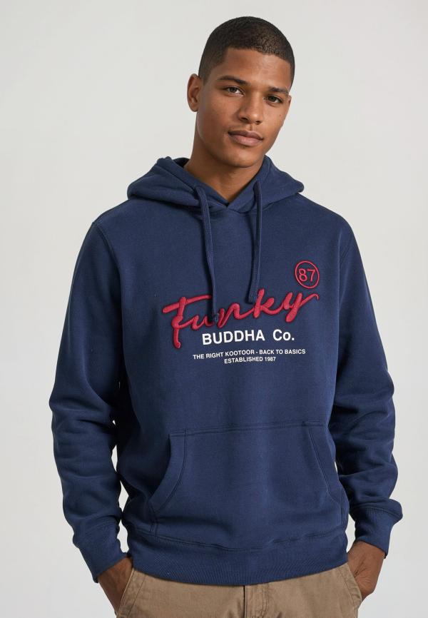 Relaxed fit φούτερ με κέντημα στο στήθος