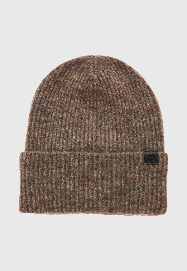 Ανδρικός σκούφος σε μελανζέ πλέξη