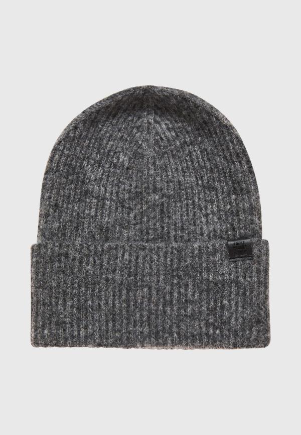 Ανδρικός σκούφος σε μελανζέ πλέξη