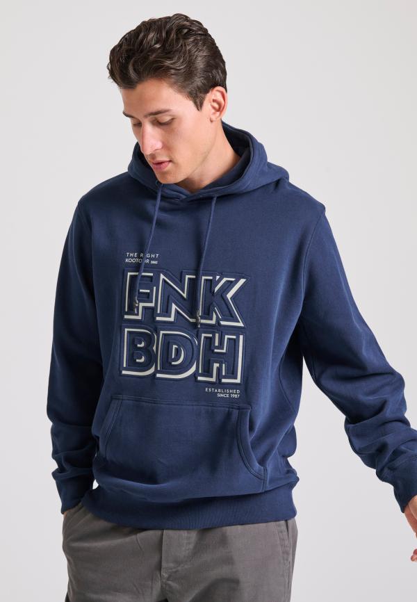 Relaxed fit φούτερ με embossed τύπωμα στο στήθος