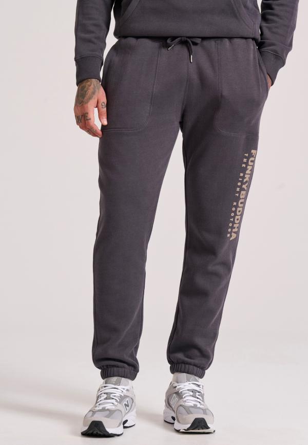 Παντελόνι φόρμας με branded flock τύπωμα