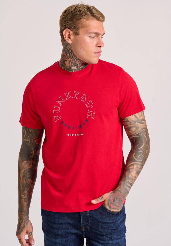 T-shirt με graphic τύπωμα στο στήθος