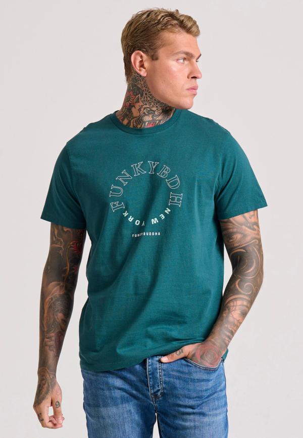 T-shirt με graphic τύπωμα στο στήθος