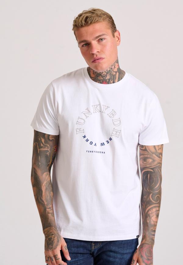 T-shirt με graphic τύπωμα στο στήθος