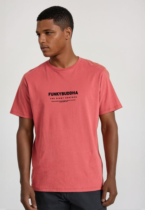 T-shirt με flock artwork τύπωμα