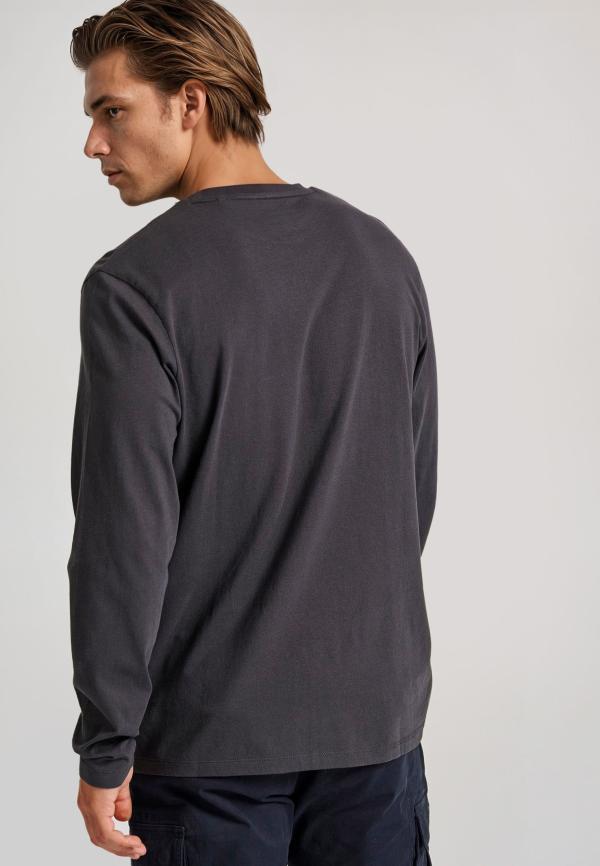 Μακρυμάνικη μπλούζα με κέντημα στο στήθος