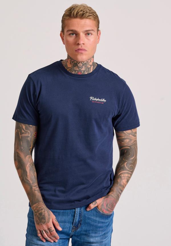 T-shirt με graphic τύπωμα στην πλάτη